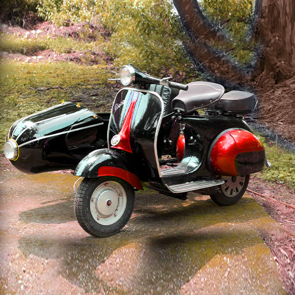 A scooter sidecar