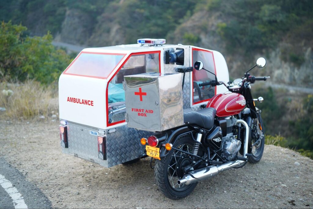 Motorcycle Ambulance care