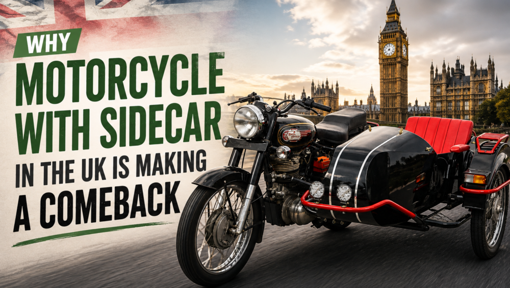 Motorcycle With Sidecar in the UK